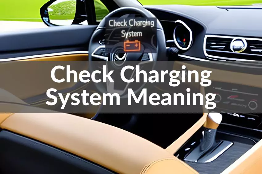 check charging system warning light