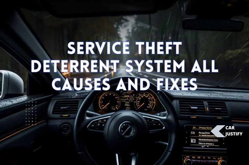 Service Theft Deterrent System All Causes and Fixes