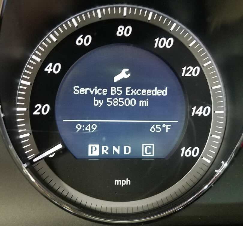 Mercedes Service B5 Exceeded