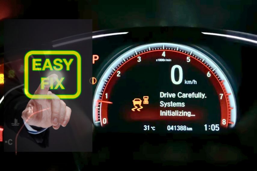 “Drive Carefully Systems Initializing” | Fixed in less than 1 minute.