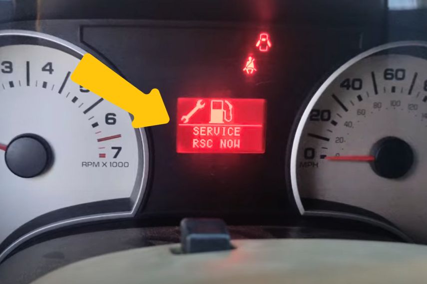 How to Turn off the "Service RSC Now" on the Ford